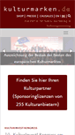 Mobile Screenshot of kulturmarken.de