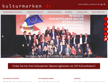 Tablet Screenshot of kulturmarken.de